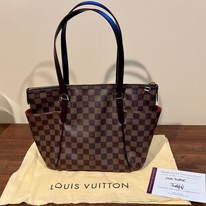 Louis Vuitton Damier Ebene Totally PM Canvas Brown Tote - Brand New - Never used